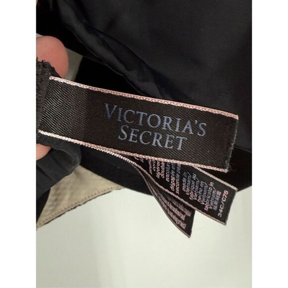 C6 ---- Victoria's Secret T Shirt lightly lined scoop Demi bra size 34C - Picture 4 of 5